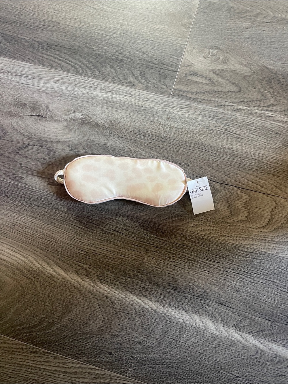 Silky Pale Pink Leopard Sleep Mask